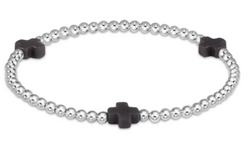 Signature Cross Sterling Pattern 3mm Bead Bracelet