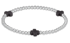 Signature Cross Sterling Pattern 3mm Bead Bracelet