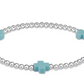Signature Cross Sterling Pattern 3mm Bead Bracelet