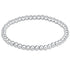 Classic Sterling 4mm Bead Bracelet Front View