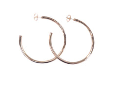 Everybody's Favorite Hoops 2.5" Earrings from Sheila Fajl in color shiny champagne gold.