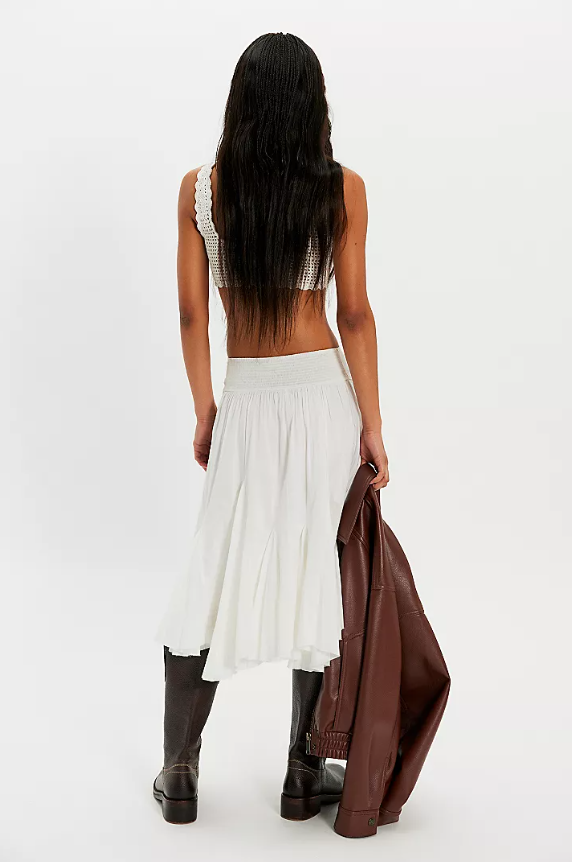 Frida Godet Midi Skirt