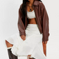 Frida Godet Midi Skirt