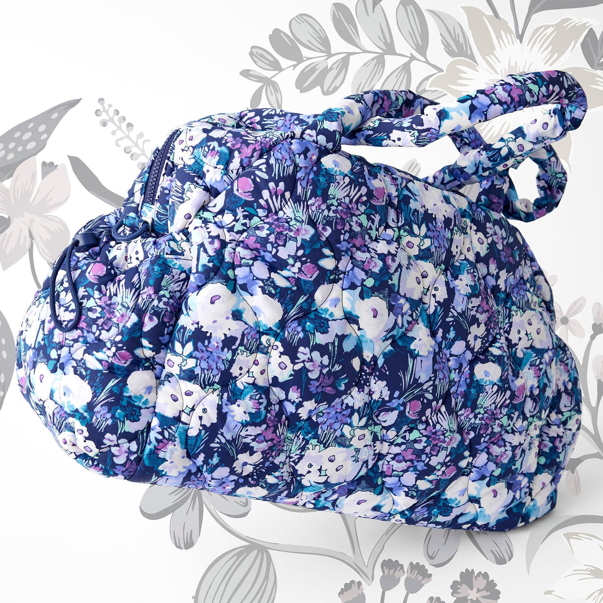 Featherweight Travel Bag - Artist's Garden Purple