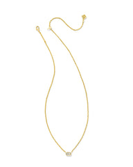 Fern Crystal Short Pendant Necklace - Gold White Crystal - Kendra Scott