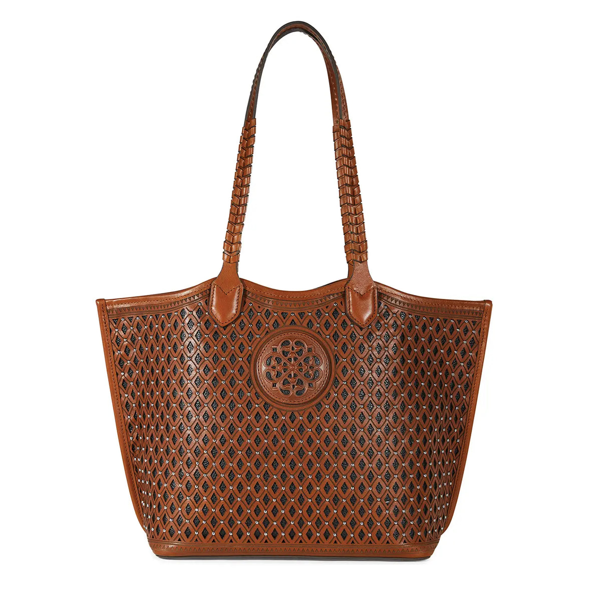 Russet Ferrara Riva Tote Front View