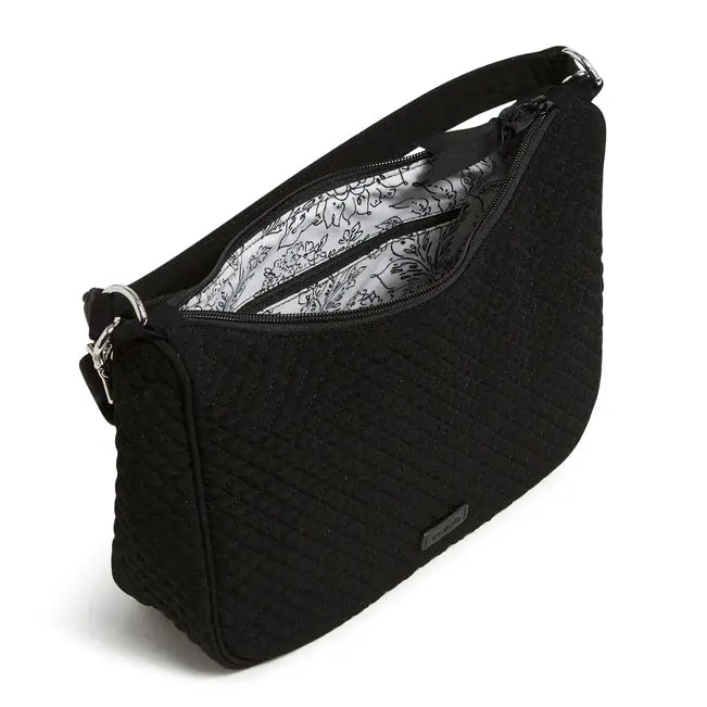 Frannie Crescent Crossbody Classic Black Inside View