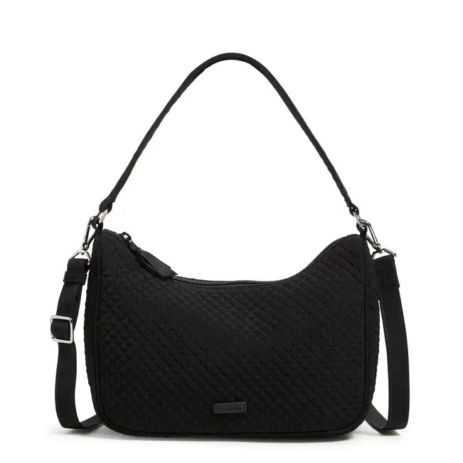 Frannie Crescent Crossbody Classic Black Front View