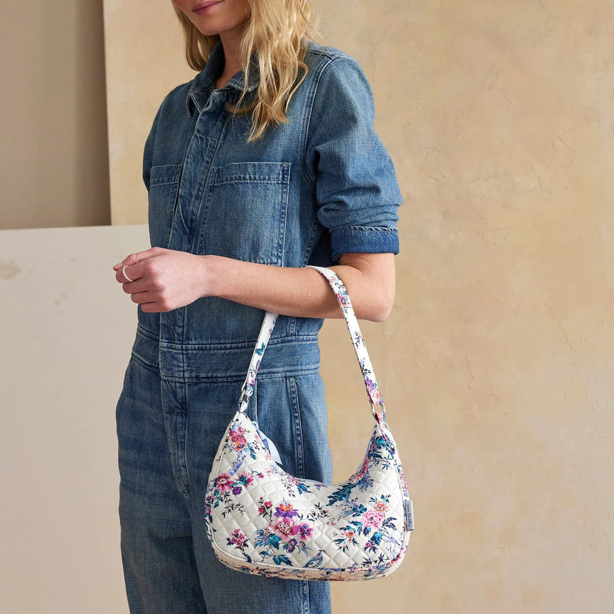 Frannie Crescent Crossbody : Magnifique Floral