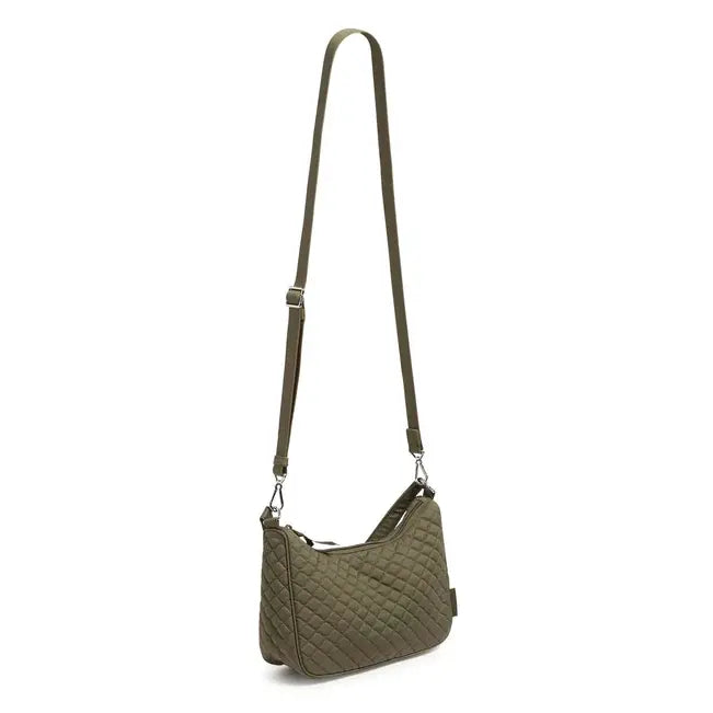 Frannie Crescent Crossbody Climbing Ivy Green Strap View