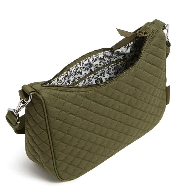 Frannie Crescent Crossbody Climbing Ivy Green Pattern View