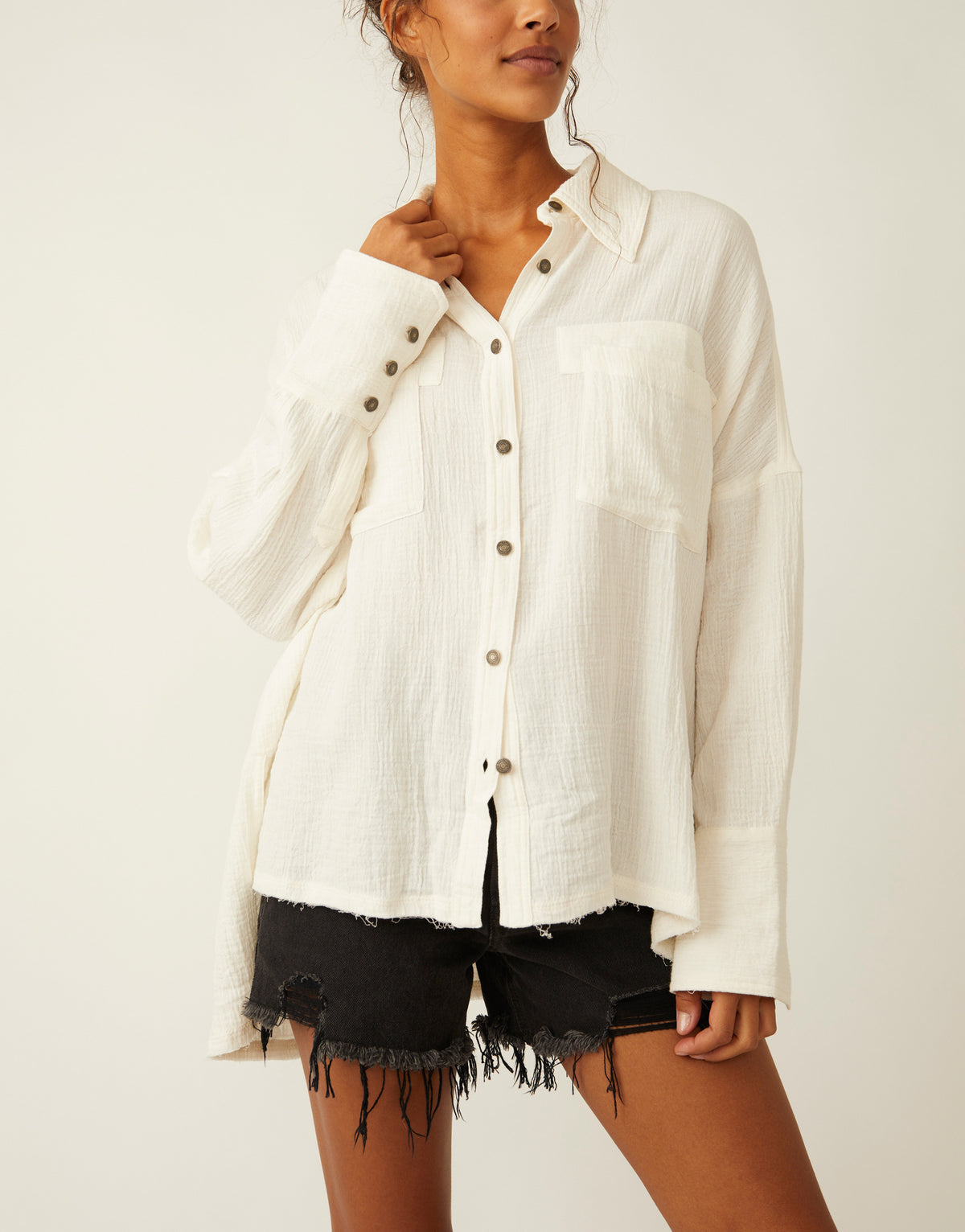 Free People Cardiff Top In Optic White