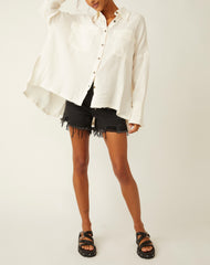 Free People Cardiff Top In Optic White