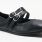 Free People Gemini ballet flats in the color black.