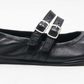Free People Gemini ballet flats in the color black.