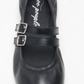 Free People Gemini ballet flats in the color black.