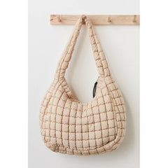 Free People Movement Quilted Carryall Bag in color white.