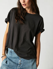 Free People Nina Tee in Black
