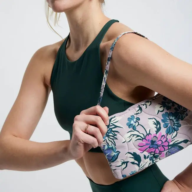 Featherweight Convertible Wristlet Fresh-Cut Floral Lavender Arm View