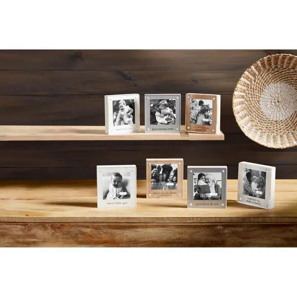 Mud Pie Family Acrylic Block Frame