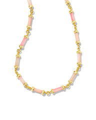 Kendra Scott GIGI STRAND NECKLACE IN GOLD PINK MIX