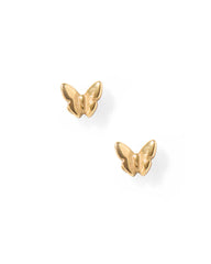 Lily Co Screwback Stud earrings in the shape of butterflies.