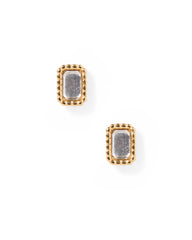 Lily Co Screwback Stud earrings in round with diamonds.