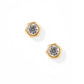 Lily Co Screwback Stud earrings with a diamond.