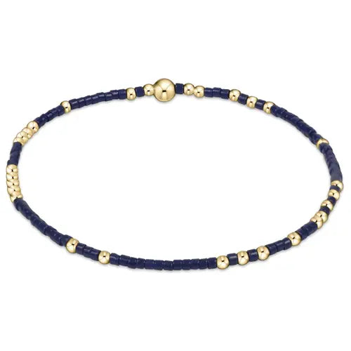 Gameday Hope Unwritten Bracelet - Matte Navy Front View