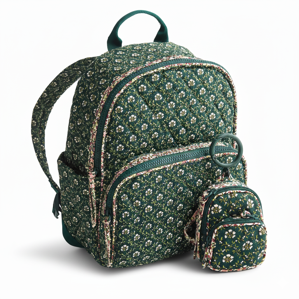 Mistletoe Lattice Bag & Charm Duo