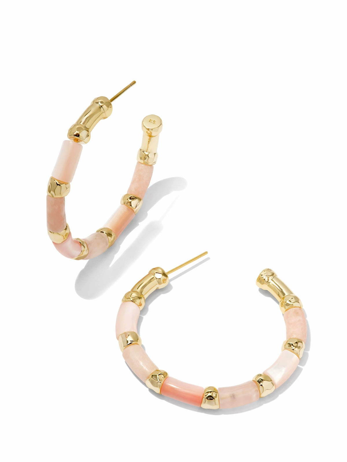 GIGI HOOP EARRINGS GOLD PINK MIX from Kendra Scott