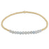 Enewton Gold Bliss 2mm Bead Bracelet - Aquamarine
