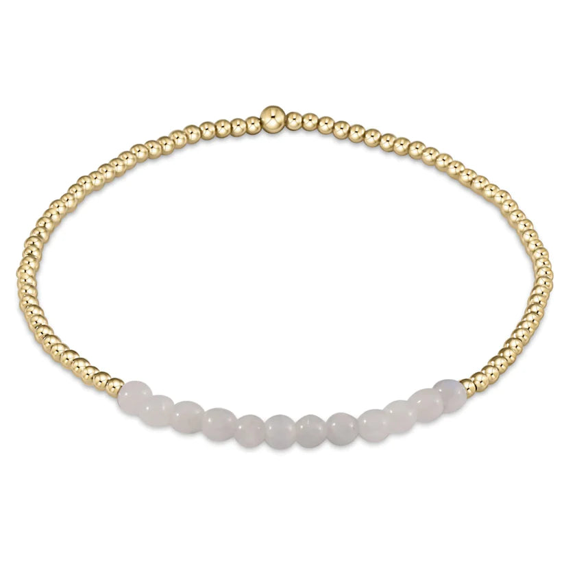 Enewton Gold Bliss 2mm Bead Bracelet - Moonstone