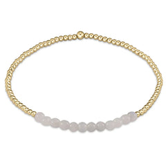 Enewton Gold Bliss 2mm Bead Bracelet - Moonstone