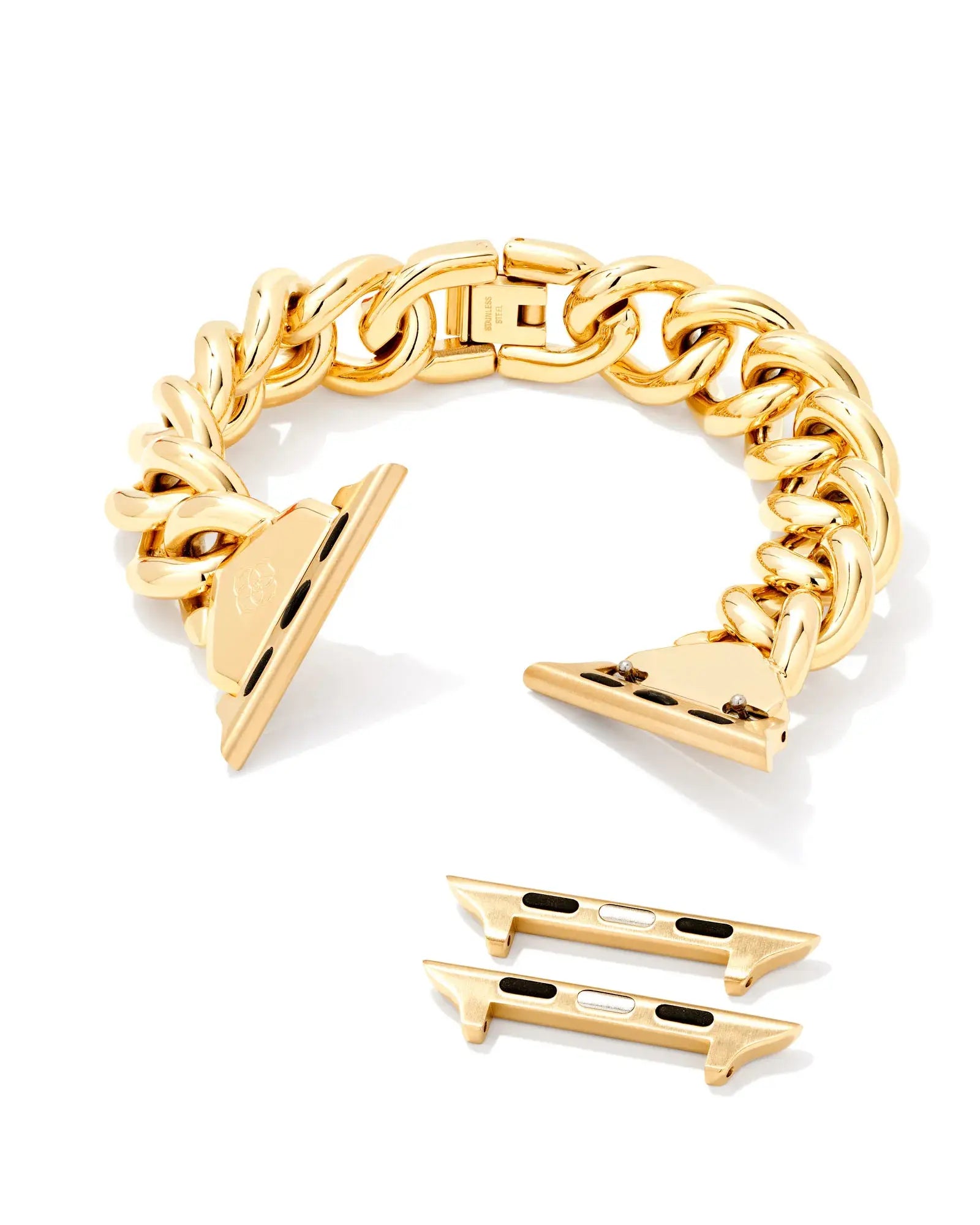 Whitley Apple Watch Band Gold Chain View