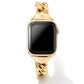 Whitley Apple Watch Band Gold Front View
