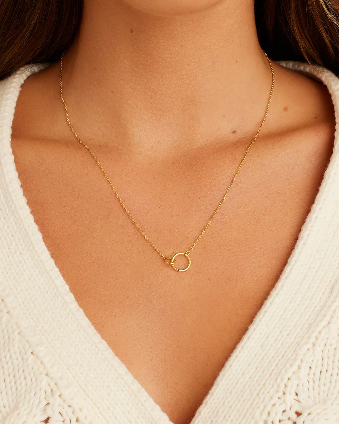 18k gold adjustable necklace from the jewelry brand Gorjana.