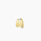18k gold plated Initial M huggie earring from the jewelry brand Gorjana.