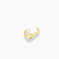 18k gold plated Initial S huggie earring from the jewelry brand Gorjana.