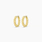 18 gold plated crew hoop earrings from the jewelry brand Gorjana.