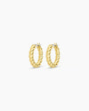 18 gold plated crew hoop earrings from the jewelry brand Gorjana.