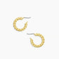 18 gold plated crew hoop earrings from the jewelry brand Gorjana.