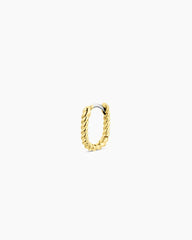 Single 18k gold huggie earring from the jewelry brand Gorjana.