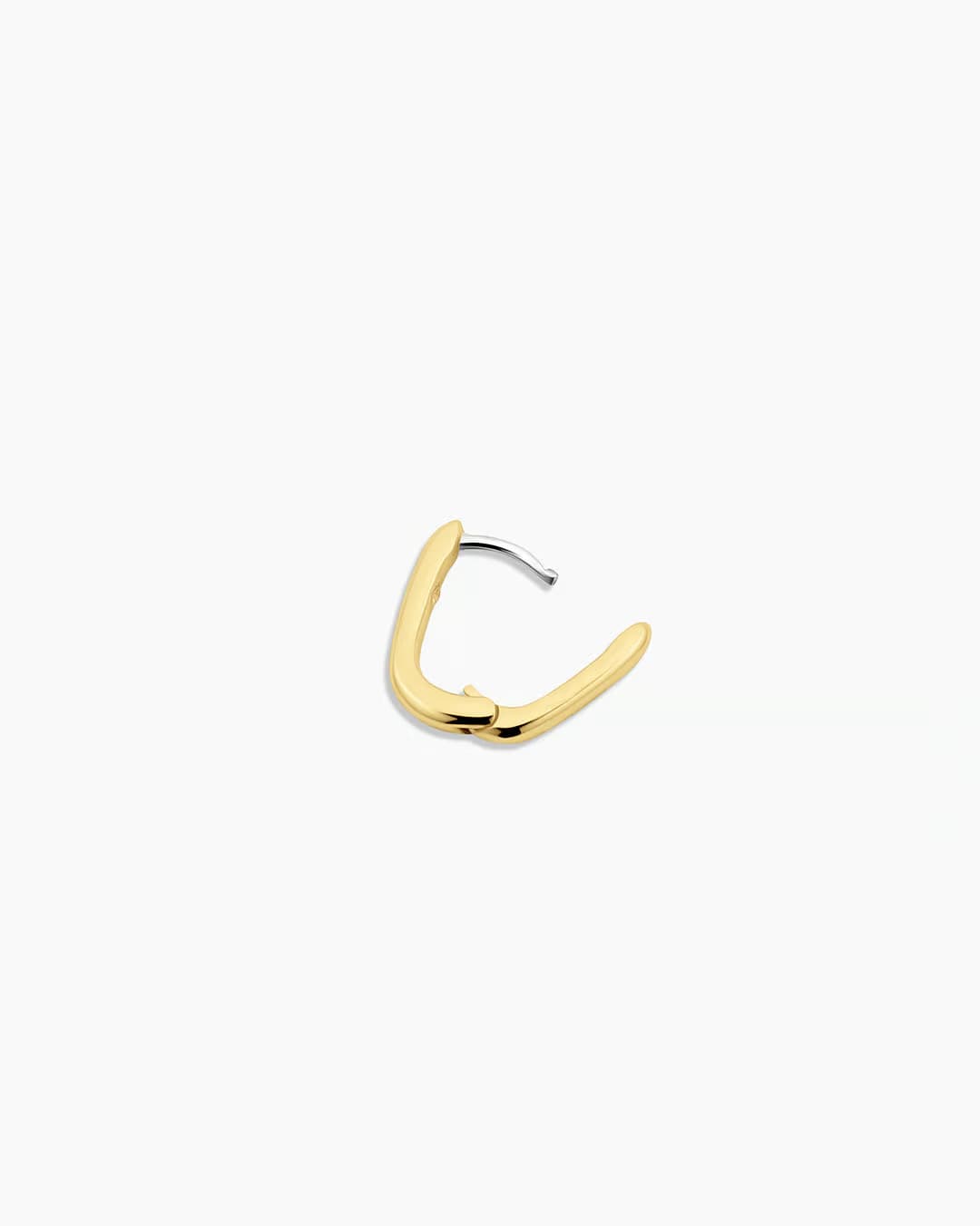 18k gold plated single huggie earring from the jewelry brand Gorjana.