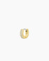 Single 18k gold plated wilder shimmer huggie earring from the jewelry brand Gorjana.