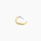 Single 18k gold plated wilder shimmer huggie earring from the jewelry brand Gorjana.