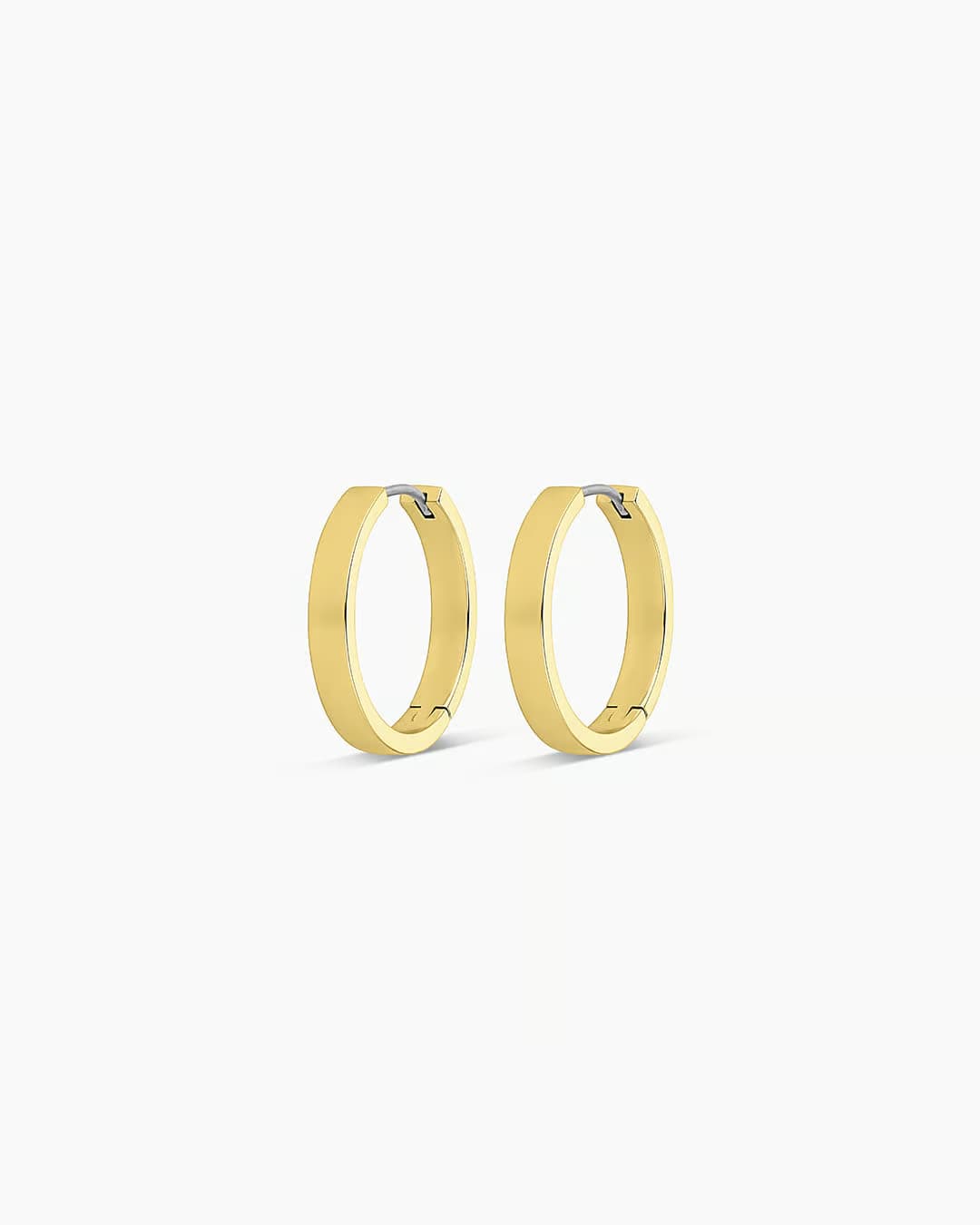 18k gold Rose Hoop Earrings from the jewelry brand Gorjana.