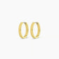 18k gold Rose Hoop Earrings from the jewelry brand Gorjana.