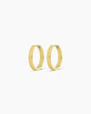 18k gold Rose Hoop Earrings from the jewelry brand Gorjana.