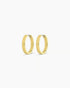 18k gold Rose Hoop Earrings from the jewelry brand Gorjana.